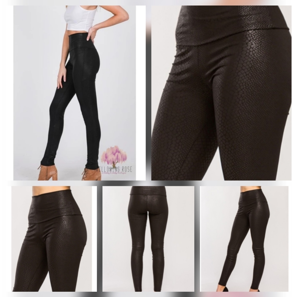 Snakeskin leggings